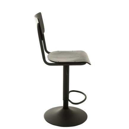 Chaise de bar en Bois Noir 40x40x105cm