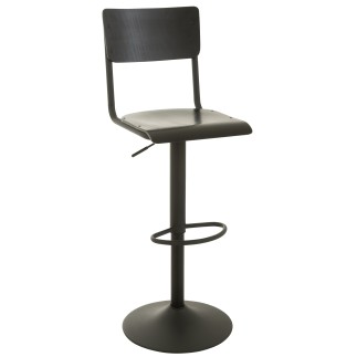 Chaise de bar en Bois Noir 40x40x105cm