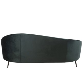 Sofa 2 places en textile vert 180x85x79 cm