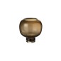 Vase boule sur pied marron 13x14x14 cm Vase boule sur pied marron 13x14x14 cm