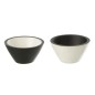 Bol en bois noir et blanc 10x10x6 cm - Prix unitaire/Achat 2 min.