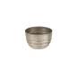 Bol rond en aluminium gris 14x14x10cm