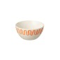 Bol en porcelaine orange 16x16x8 cm