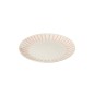 Assiette plate en porcelaine rose 28x28x4 cm