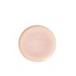 Assiette plate en porcelaine saumon 27x27x2 cm
