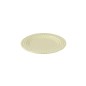 Assiette ronde en céramique jaune 20x20x2 cm