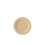 Assiette ronde en céramique rose doré 20x20x2 cm Assiette ronde en céramique rose doré 20x20x2 cm