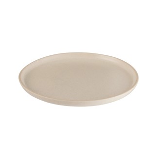 Assiette bord haut en céramique ivoire 26cm x 2cm