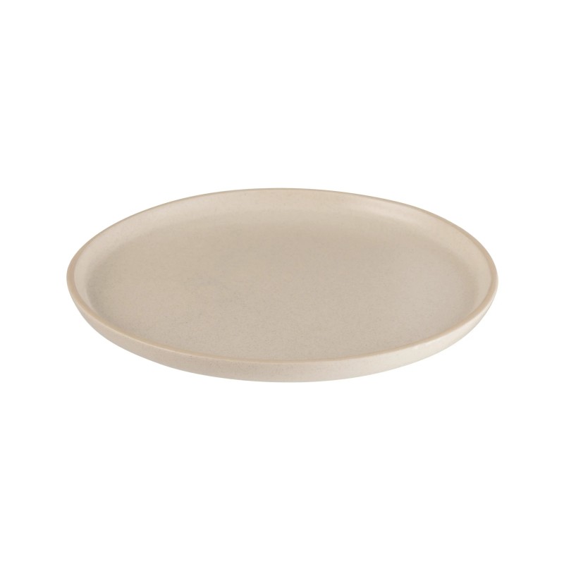 Assiette bord haut en céramique ivoire 26cm x 2cm