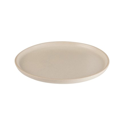 Assiette bord haut en céramique ivoire 26cm x 2cm