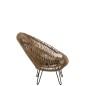 Siège style lounge en rotin avec coussin 104x82x96cm Siège style lounge en rotin avec coussin 104x82x96cm
