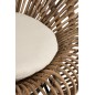 Siège style lounge en rotin avec coussin 104x82x96cm Siège style lounge en rotin avec coussin 104x82x96cm