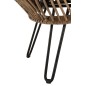 Sedia lounge in rattan con cuscino 104x82x96cm
