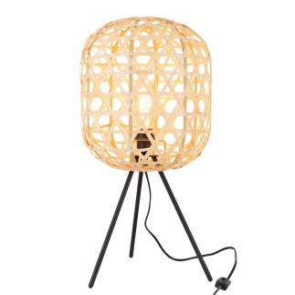 Lampe trépied en métal naturel 30x30x58 cm