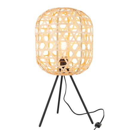 Lampe trépied en métal naturel 30x30x58 cm