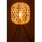 Lampe trépied en métal naturel 30x30x58 cm Lampe trépied en métal naturel 30x30x58 cm