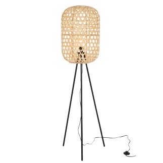 Lampe trépied en métal naturel 48x42x160 cm
