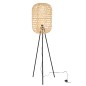 Lampe trépied en métal naturel 48x42x160 cm Lampe trépied en métal naturel 48x42x160 cm