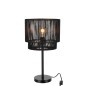 Lampe de table en métal noir 29.5x29.5x52.5 cm