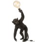 Lampe singe à poser en résine noir 38x21x59 cm Lampe singe à poser en résine noir 38x21x59 cm