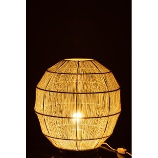 Lampe en métal blanc 34x34x39 cm