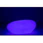 Mesa exterior LED de plástico blanco 111x80x50 cm Mesa exterior LED de plástico blanco 111x80x50 cm