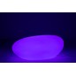 Mesa exterior LED de plástico blanco 111x80x50 cm Mesa exterior LED de plástico blanco 111x80x50 cm