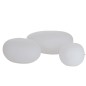 Mesa exterior LED de plástico blanco 111x80x50 cm Mesa exterior LED de plástico blanco 111x80x50 cm