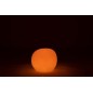 Lampe LED exterieur rocher rond en plastique blanc 47x47x42 cm