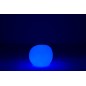 Lampe LED exterieur rocher rond en plastique blanc 47x47x42 cm