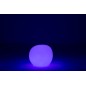 Lampe LED exterieur rocher rond en plastique blanc 47x47x42 cm