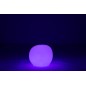 Lampe LED exterieur rocher rond en plastique blanc 47x47x42 cm