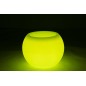 Lampe LED exterieur pot de fleur en plastique blanc 54x54x43 cm