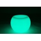 Lampe LED exterieur pot de fleur en plastique blanc 54x54x43 cm