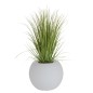 Lampe LED exterieur pot de fleur en plastique blanc 54x54x43 cm