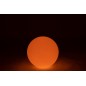 Lampe LED exterieur boule ronde en plastique blanc 50x50x49 cm