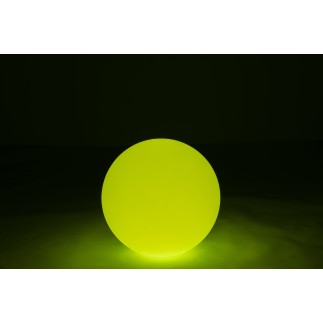 Lampe LED exterieur boule ronde en plastique blanc 50x50x49 cm