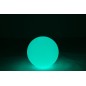 Lampe LED exterieur boule ronde en plastique blanc 50x50x49 cm