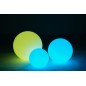 Lampe LED exterieur boule ronde en plastique blanc 50x50x49 cm