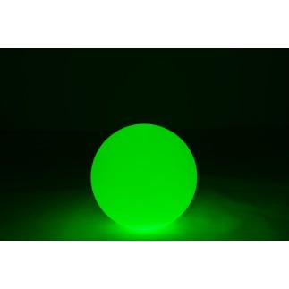 Lámpara LED exterior bola redonda de plástico blanco 39x39x38 cm