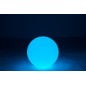 Lámpara LED exterior bola redonda de plástico blanco 39x39x38 cm