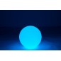 Lámpara LED exterior bola redonda de plástico blanco 39x39x38 cm