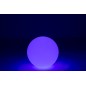 Lámpara LED exterior bola redonda de plástico blanco 39x39x38 cm