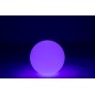 Lámpara LED exterior bola redonda de plástico blanco 39x39x38 cm