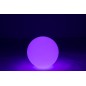 Lámpara LED exterior bola redonda de plástico blanco 39x39x38 cm