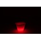 Lampe LED extérieur en forme de seau en plastique blanc 34x34x28 cm Lampe LED extérieur en forme de seau en plastique blanc 34x34x28 cm