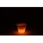 Lampe LED extérieur en forme de seau en plastique blanc 34x34x28 cm Lampe LED extérieur en forme de seau en plastique blanc 34x34x28 cm