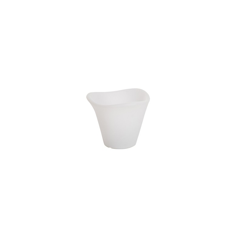 Lampe LED extérieur en forme de seau en plastique blanc 34x34x28 cm Lampe LED extérieur en forme de seau en plastique blanc 34x34x28 cm
