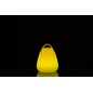 Lâmpada LED exterior transportável em plástico branco 19x19x24 cm Lâmpada LED exterior transportável em plástico branco 19x19x24 cm