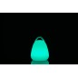 Lâmpada LED exterior transportável em plástico branco 19x19x24 cm Lâmpada LED exterior transportável em plástico branco 19x19x24 cm
